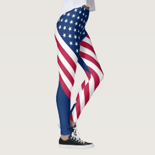 American Flag Leggings