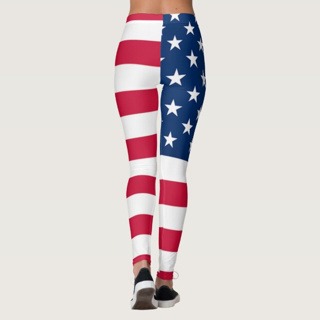 American Flag Leggings USA (Back)