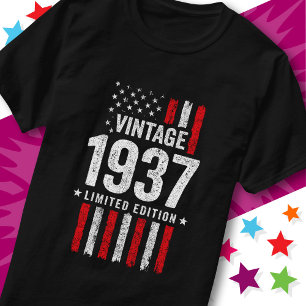 American Flag Limited Edition Stars Vintage 1937 T-Shirt