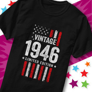 American Flag Limited Edition Stars Vintage 1946 T-Shirt