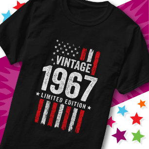American Flag Limited Edition Stars Vintage 1967 T-Shirt
