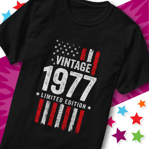 American Flag Limited Edition Stars Vintage 1977 T-Shirt