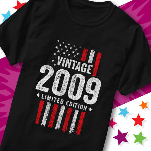 American Flag Limited Edition Stars Vintage 2009 T-Shirt