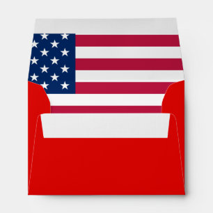 American Flag Linen Designer Envelopes
