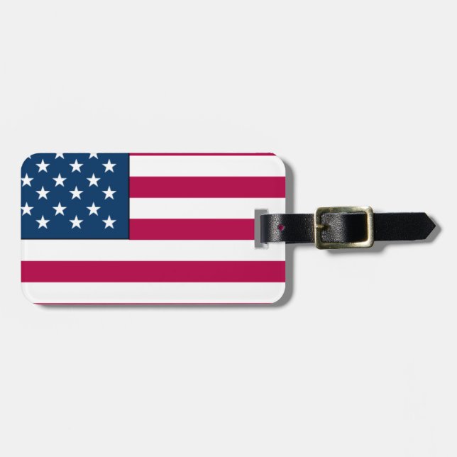 American flag luggage tag (Front Horizontal)