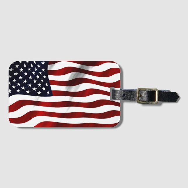 American Flag  Luggage Tag (Front Horizontal)