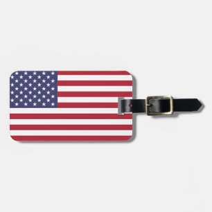 American Flag Luggage Tag