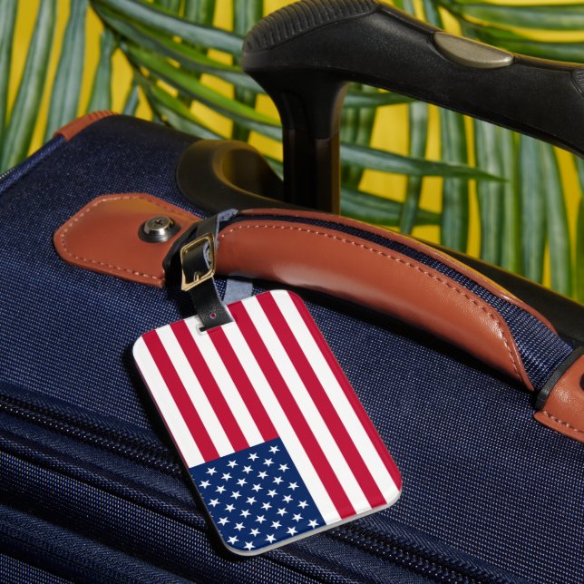 American Flag  Luggage Tag (Front Insitu 1)