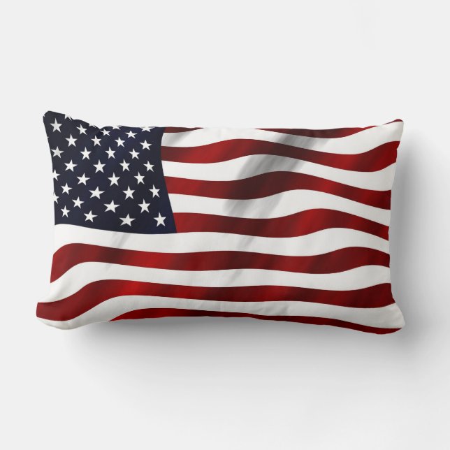 American flag lumbar cushion (Front)