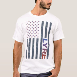 American Flag Lyre T-Shirt