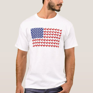 American Flag Made Out Of Ducks T-Shirt