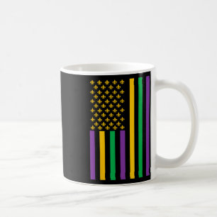 American Flag Mardi Gras Mardi Gras Crawfish Outfi Coffee Mug