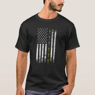 American Flag Mardi GrasMardi Gras Crawfish Outfit T-Shirt