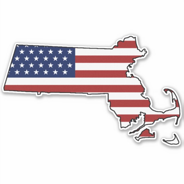 American Flag Massachusetts (Front)
