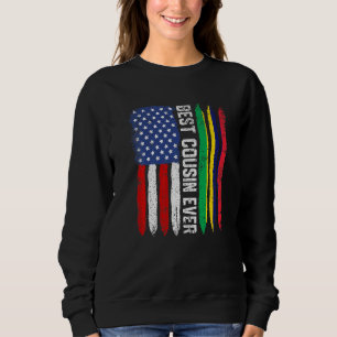 American Flag & Mauritius Flag Best Cousin Ever Fa Sweatshirt