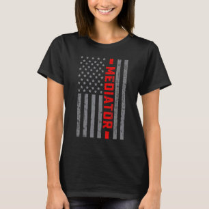American Flag Mediator US Flag Vintage For Men Dad T-Shirt