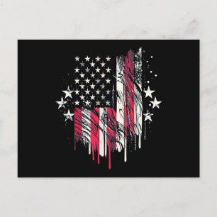 American Flag Mens USA Toddler American Flag 4th o Postcard
