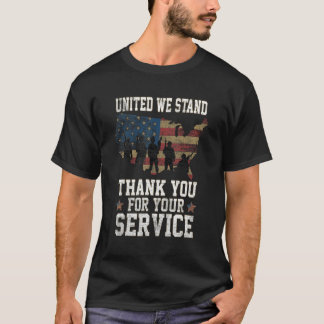 American Flag Military Patriotic Veterans Day T-Shirt