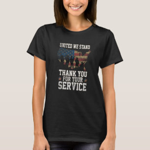 American Flag Military Patriotic Veterans Day T-Shirt