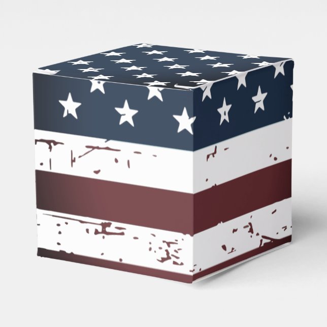 American Flag Military Stars And Stripes Favour Box (Front Side)