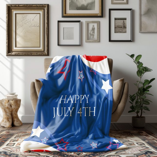 American flag modern design fleece blanket (Creator Uploaded)