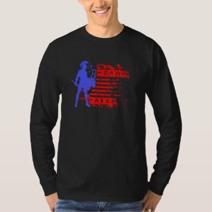 American Flag Molon Labe Stars And Stripes Splatte T-Shirt