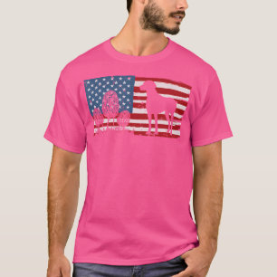 American Flag Morel Mushroom Hunting Weimaraner Do T-Shirt