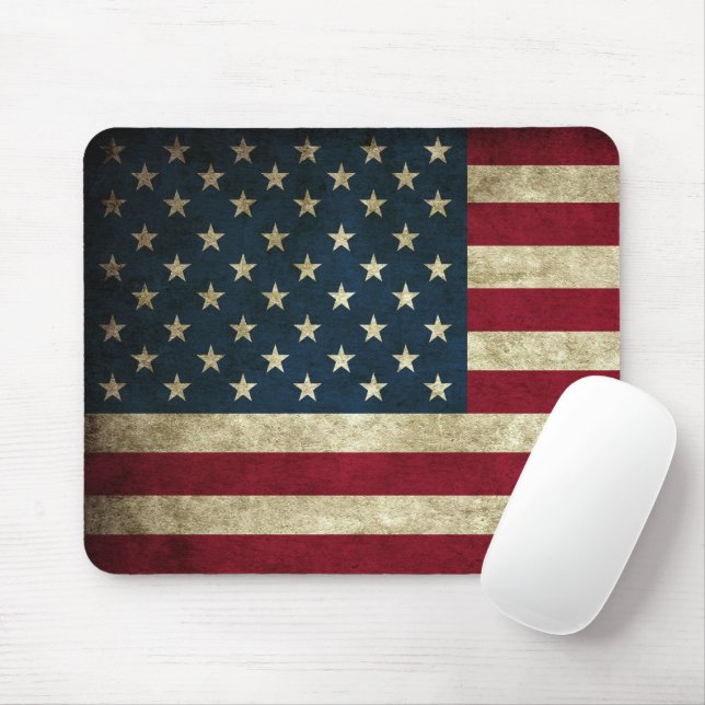 American Flag Mouse Mat (With Mouse)
