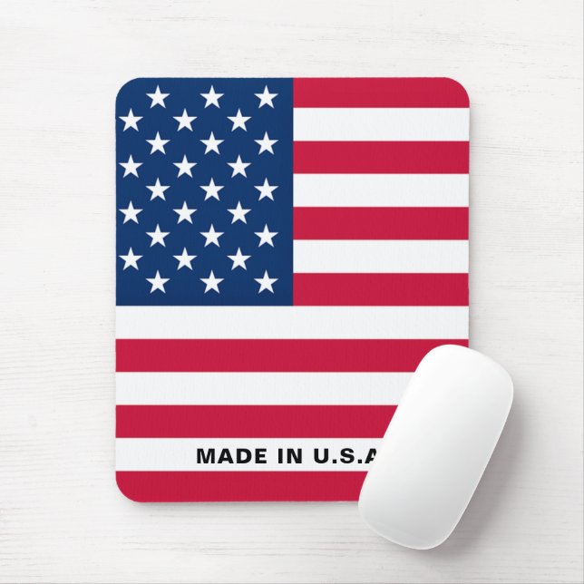 American Flag Mouse Pad (With Mouse)