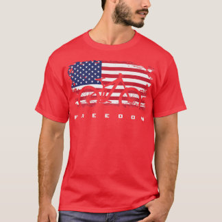 American Flag MTB Mountain Bike Apparel - Mountain T-Shirt
