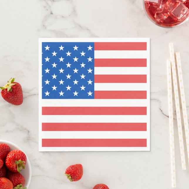 American Flag Napkin (Insitu)