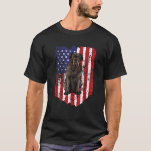 American Flag Neapolitan Mastiff 4th Of July USA  T-Shirt