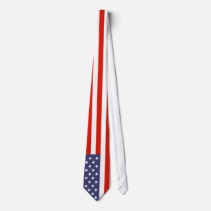 American flag neck ties