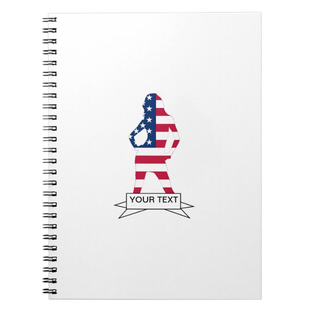 American flag notebook (Front)