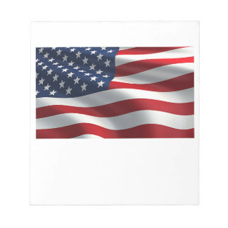 American flag  notepad
