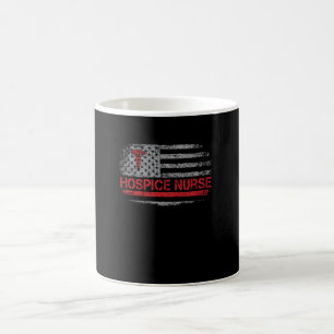 American Flag Nurse Hospice Nurse Hospital Nursing Coffee Mug