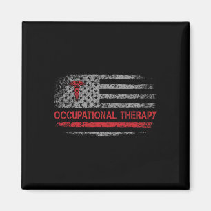 American Flag Occupational Therapy Ot Student Ck T Magnet