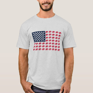 American Flag of Elephants T-Shirt