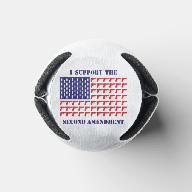 American-Flag-of-Guns-Pistol---2nd-Amendment Can Cooler (Bottom)