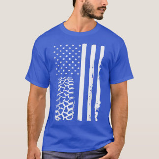 American Flag Offroad Truck 4x4 Muddin 4-wheeler 4 T-Shirt