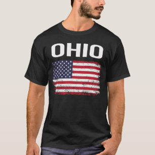 American Flag Ohio T-Shirt