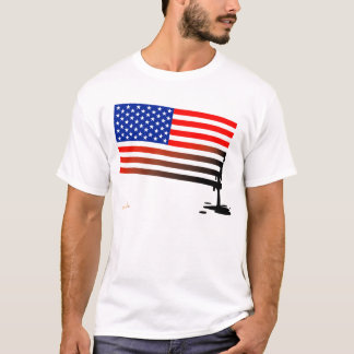 American Flag Oil Spill T-Shirt