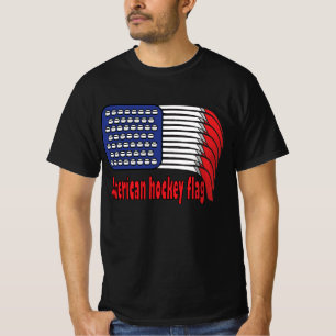 American flag on hockey sticks T-Shirt