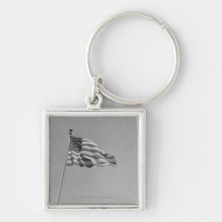 American flag on mast key ring