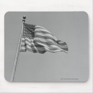 American flag on mast mouse mat