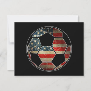 American Flag on Soccer Ball - Soccer Ball Flag