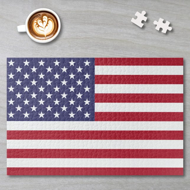 American Flag Or Custom Image Jigsaw Puzzle (Creator Uploaded)
