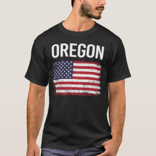 American Flag Oregon T-Shirt