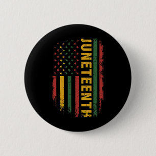 American Flag Pan African Colours For Celebrating 6 Cm Round Badge