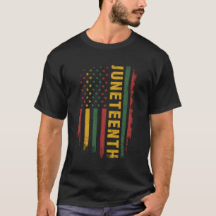 American Flag Pan African Colours For Celebrating T-Shirt